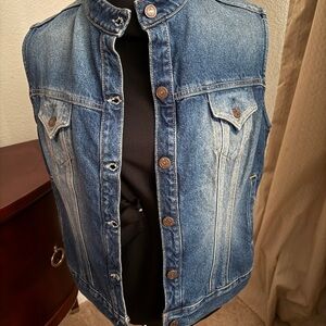 Blue Denim Vest